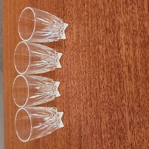 Federal Glass Star Pattern Shot Glasses Set of 4